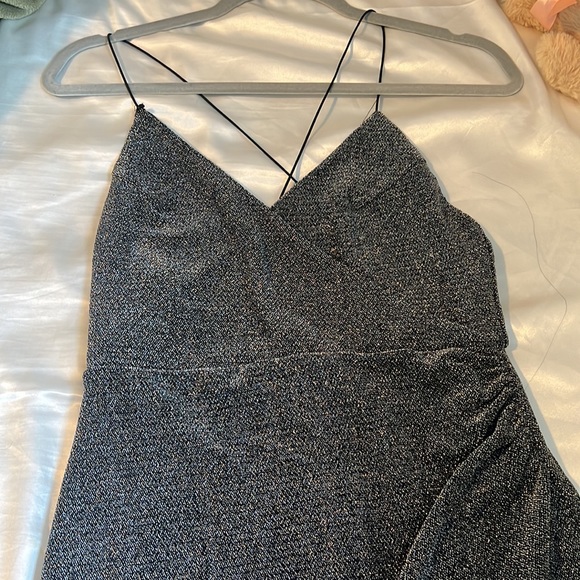 Forever 21 Silver Glittery Short Dress - Picture 2 of 5